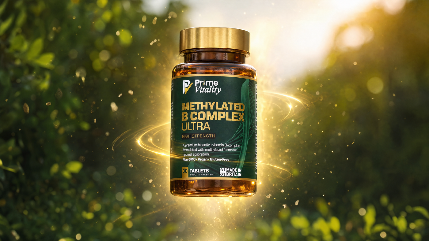 B vitamin rich foods and an active B complex for energy and reduced tiredness