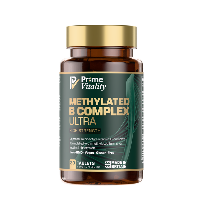 Prime Vitality Methylated B Complex Ultra, 30 vegan tablets