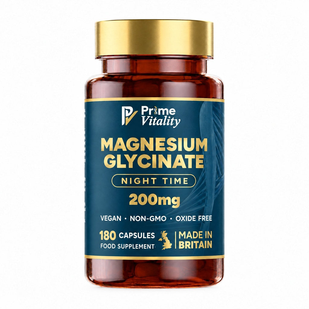Magnesium Glycinate Night Time, 180 vegan capsules
