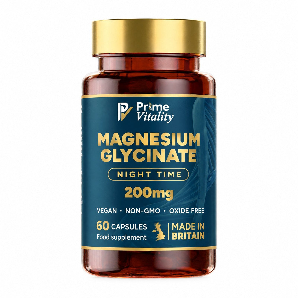 Magnesium Glycinate Night Time, 60 vegan capsules