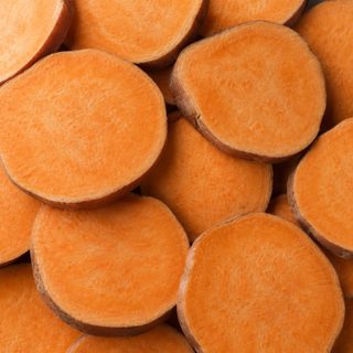 Sliced sweet potato